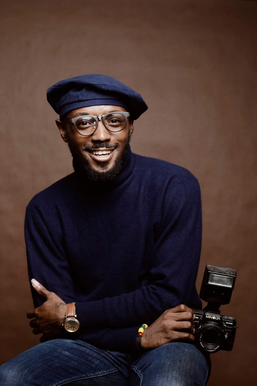 A Nigerian property agent smiling